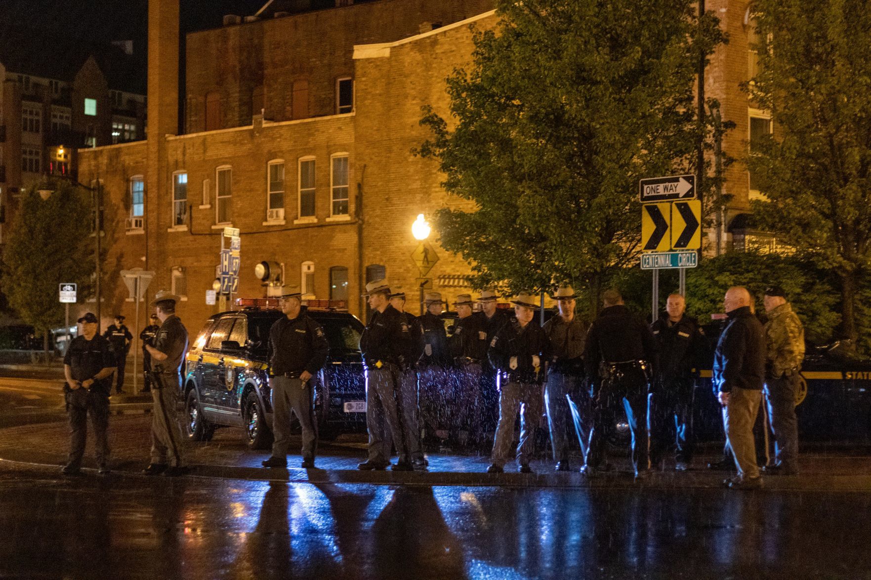 Centennial Circle protest